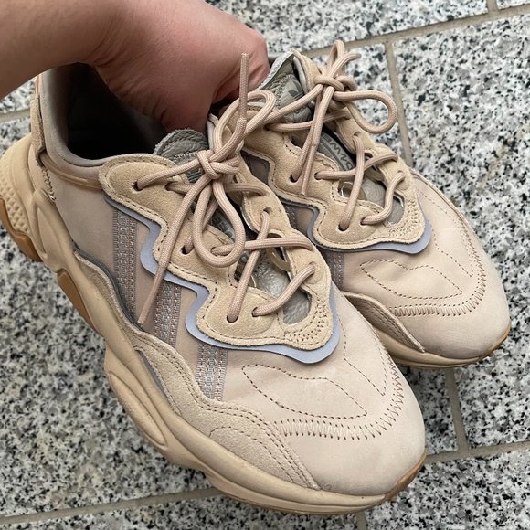 Adidas Ozweego Sneakers - Pale Nude / Light Brown / Solar Red - Picture 3 of 8